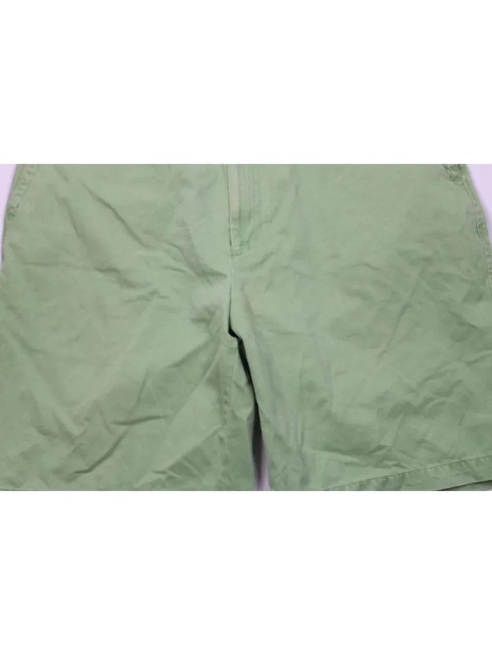 Peter Millar Mens 40 Faded Stonewash Golf Chino Shorts Green Pima Cotton